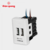 Ổ cắm USB âm tường DQHome ĐQ IW1 2UO W ( màu trắng )